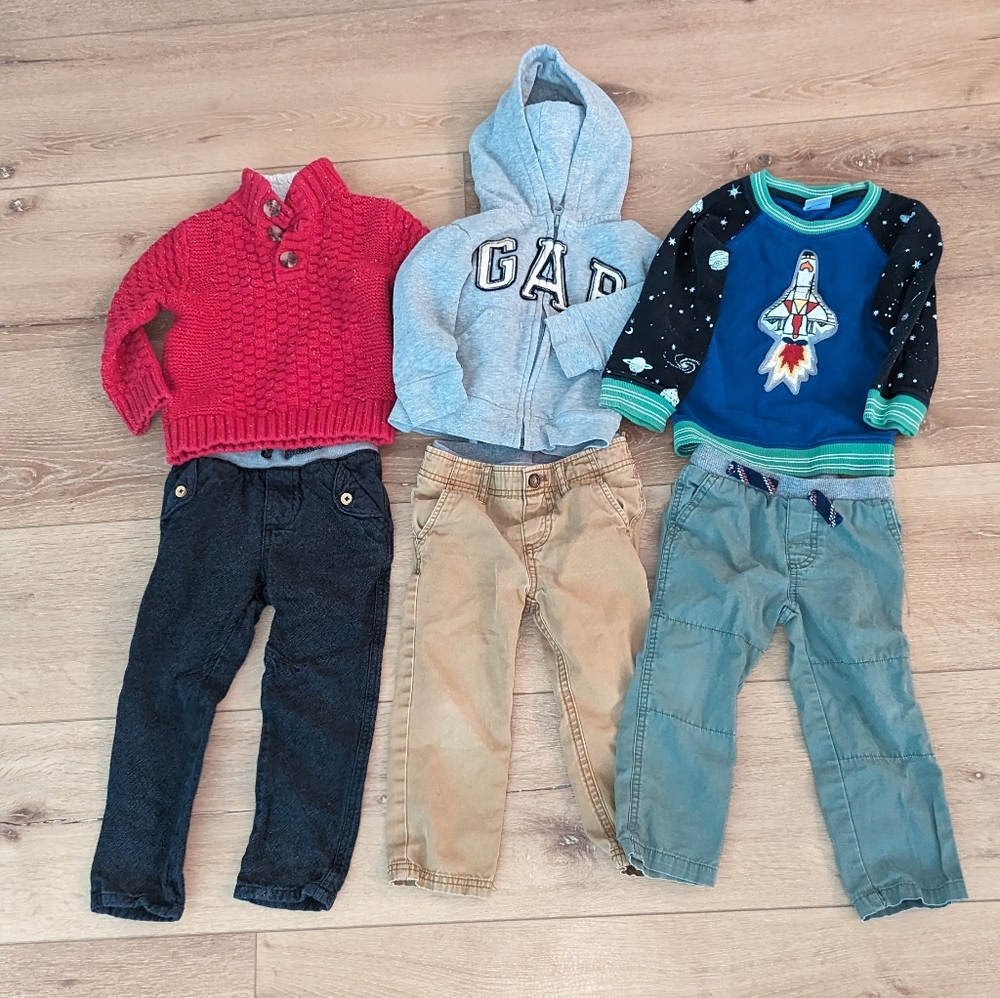 Boys 2t Fall Bundle Hanna Anderson Carter's Cat & Jacket Outfits Winter Cute